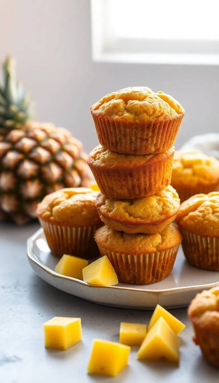 Mango Pineapple Muffins – Soft, Fruity and Bursting with Tropical Flavor