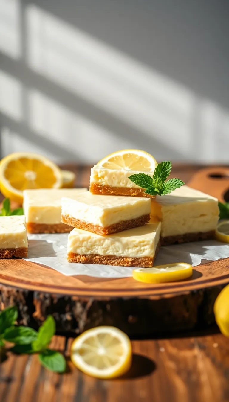 No-Bake Lemon Cheesecake Bars – Light, Luscious and Easy to Make
