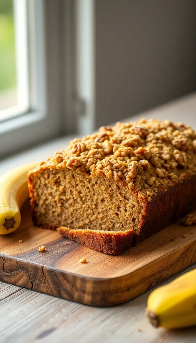 Banana Bread with Walnut Crumble – Cozy Homemade Comfort in Every Slice