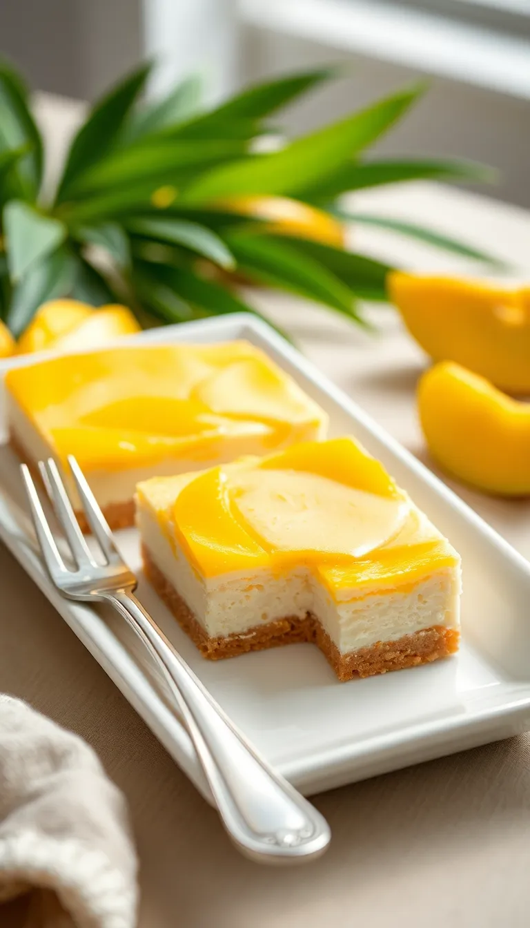 Mango Cheesecake Bars – Sweet, Tangy and Wonderfully Creamy