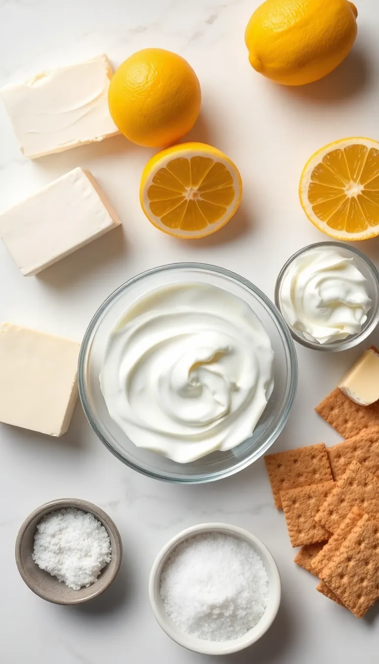 No-Bake Lemon Cheesecake Bars – Light, Luscious and Easy to Make — ingredients