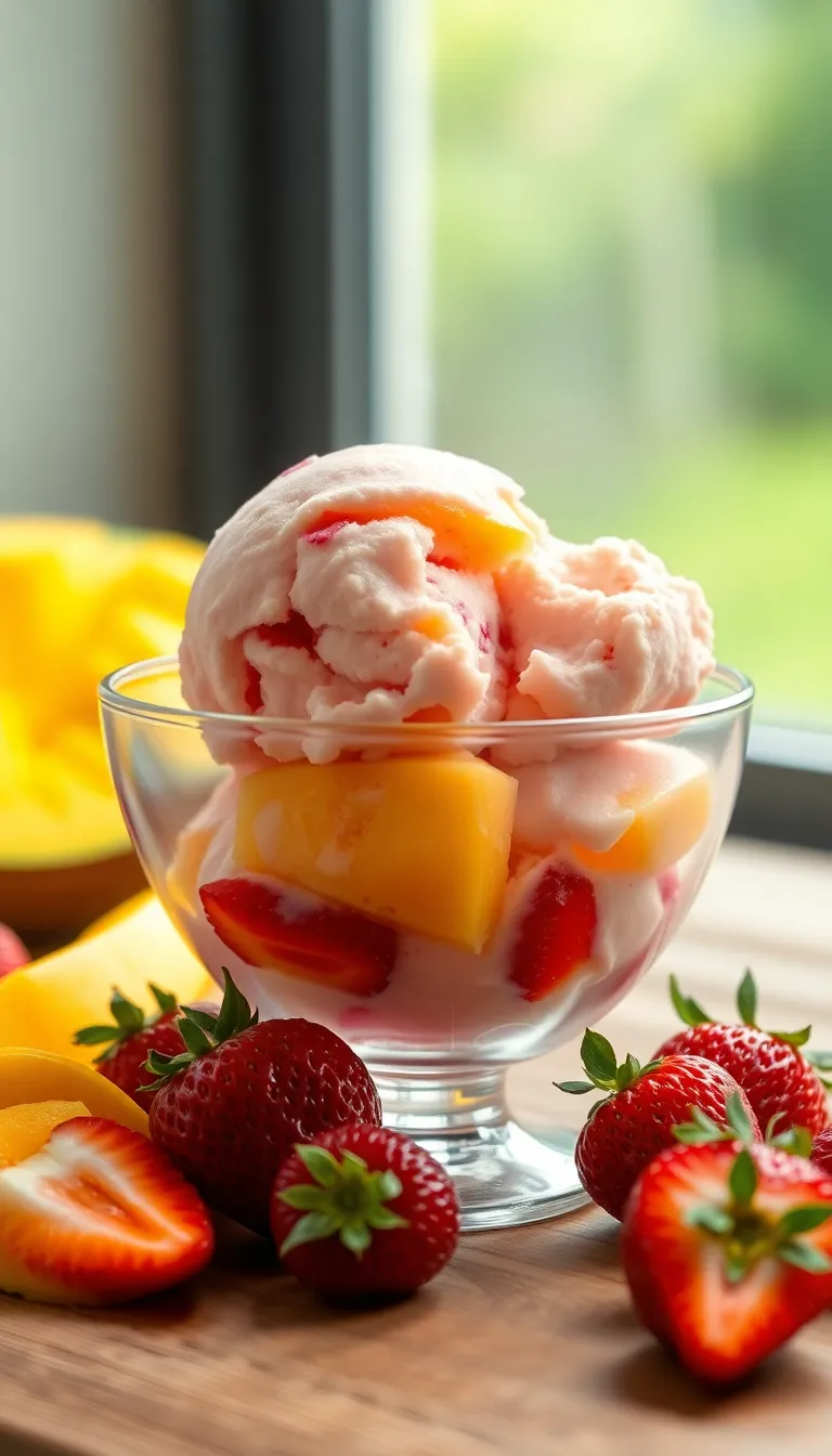 Strawberry Mango Ice Cream – Sweet Berry Flavor Meets Juicy Mango