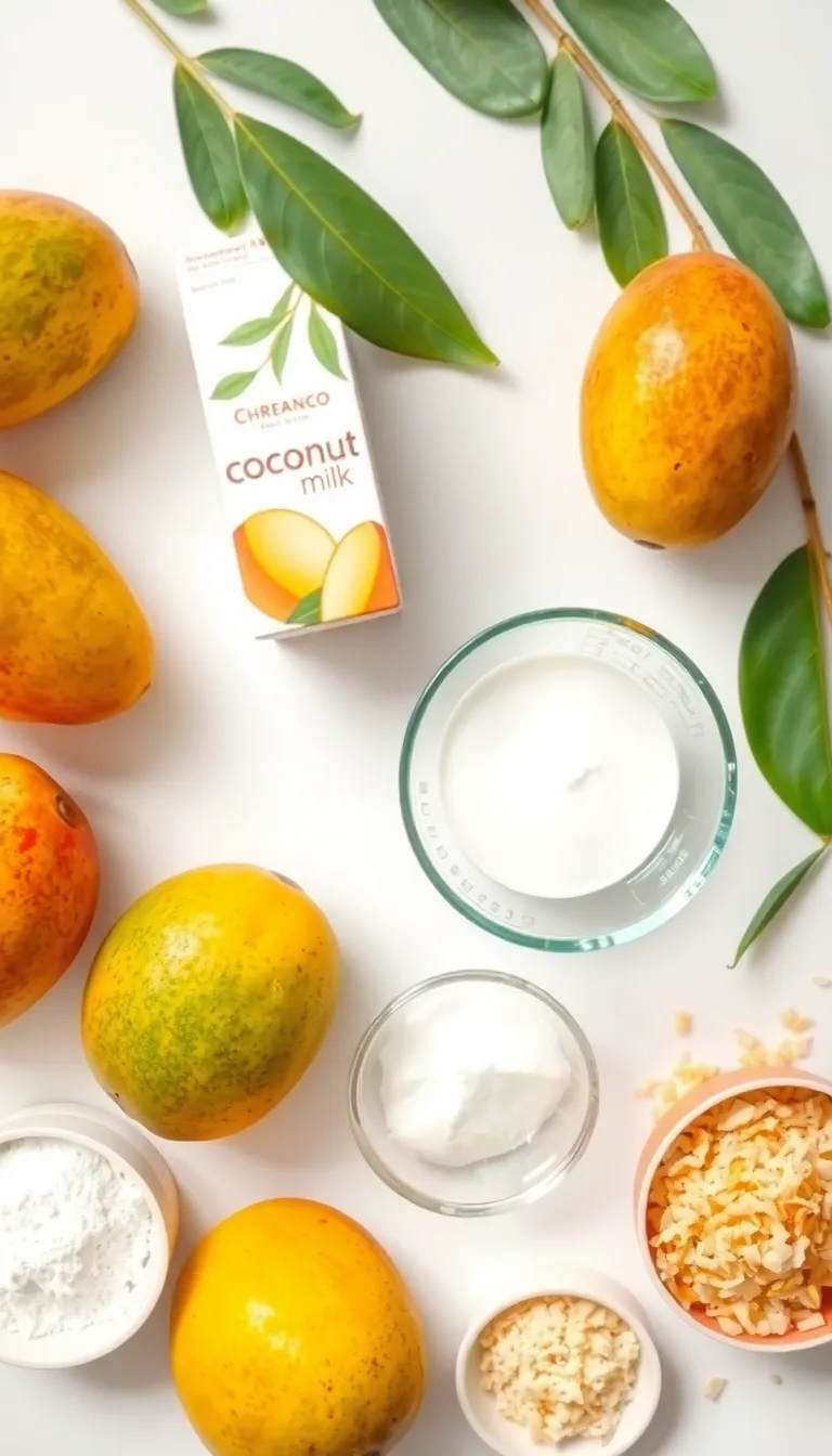 Mango & Coconut Panna Cotta – A Refreshing Dessert for Any Occasion — ingredients