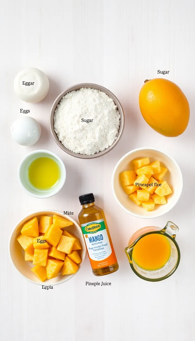 Mango Pineapple Muffins – Soft, Fruity and Bursting with Tropical Flavor — ingredients