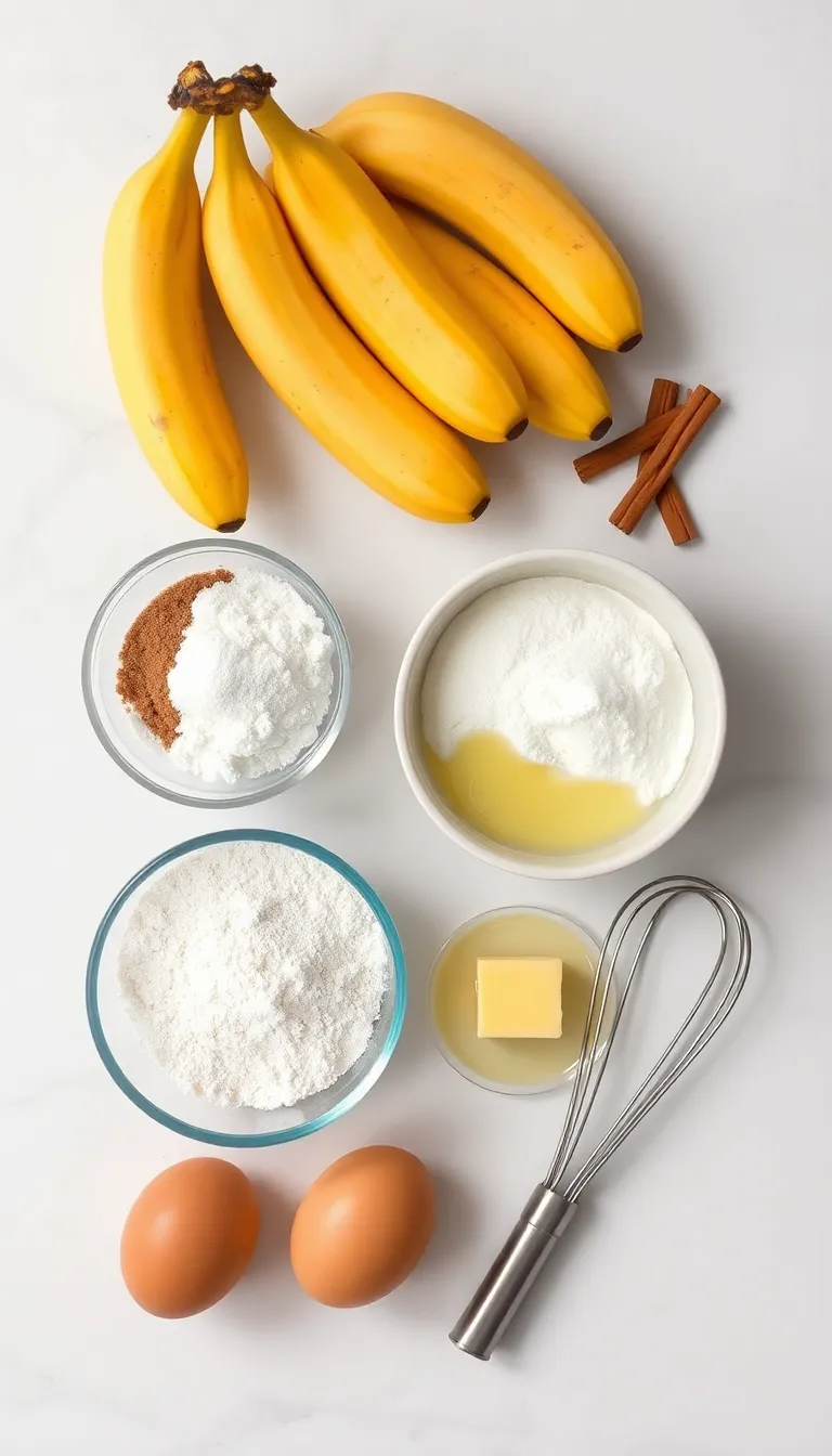 Brown Sugar Cinnamon Banana Bread – Rich Cinnamon Spice Meets Sweet Banana — ingredients
