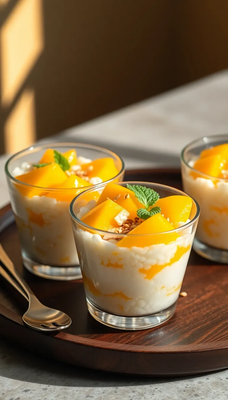 Mango Sticky Rice Cups