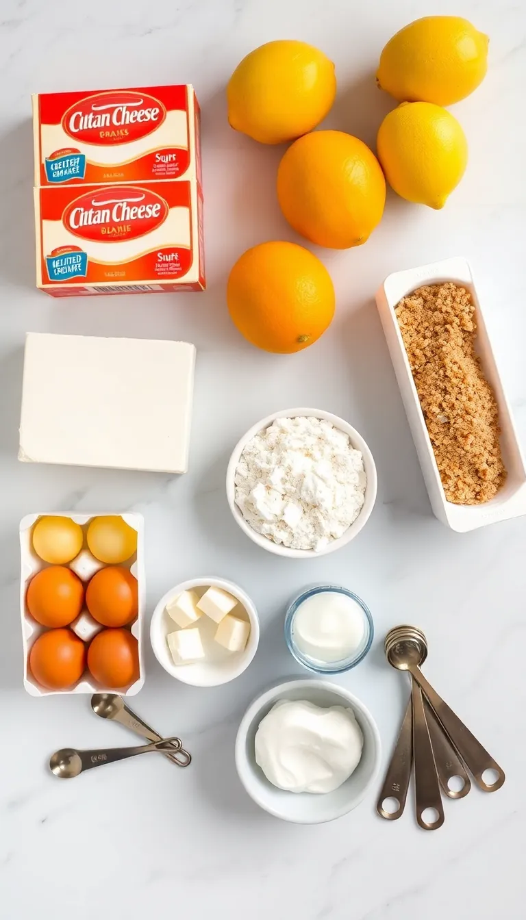 Citrus Cheesecake – Sweet, Tangy and Wonderfully Smooth — ingredients