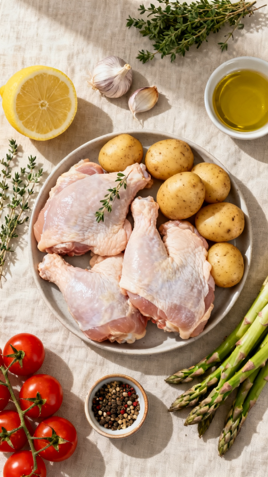 One-Pan Lemon Herb Chicken & Veggies – Fresh, Zesty & Easy to Make — ingredients
