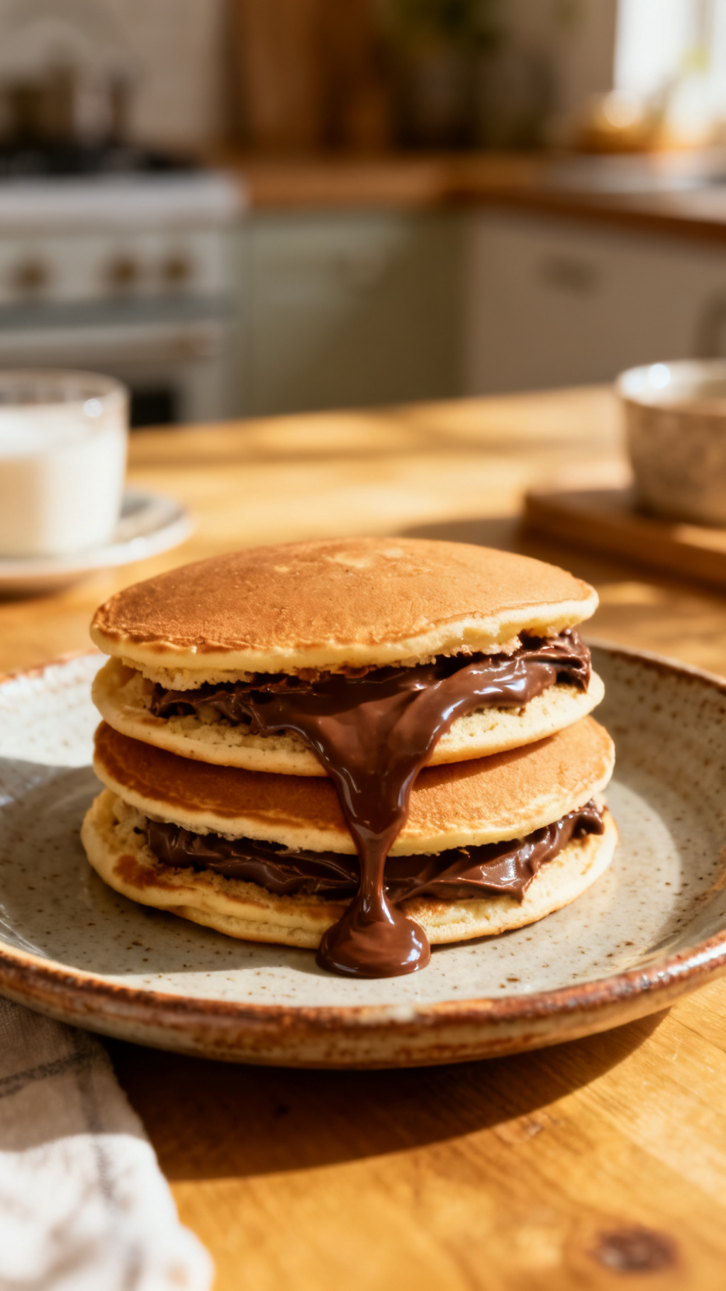 How to Make Easy Nutella Stuffed Pancakes