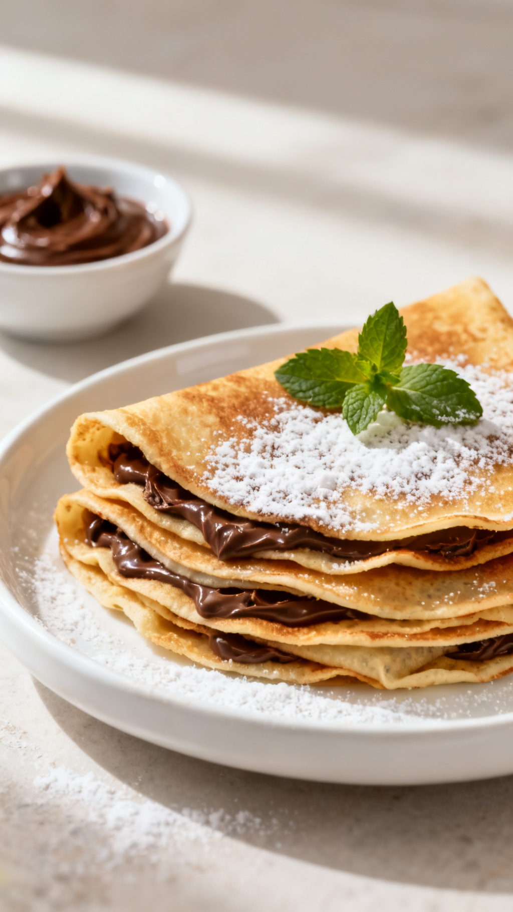 How to Make Crispy Nutella Filled Crepes