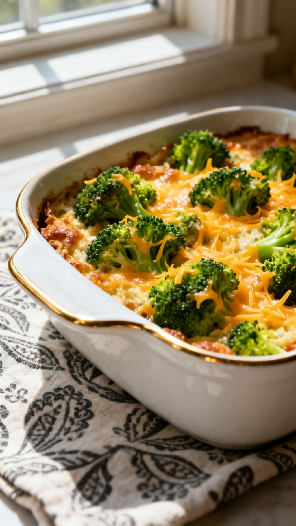 Beef, Broccoli, and Cheddar Bake