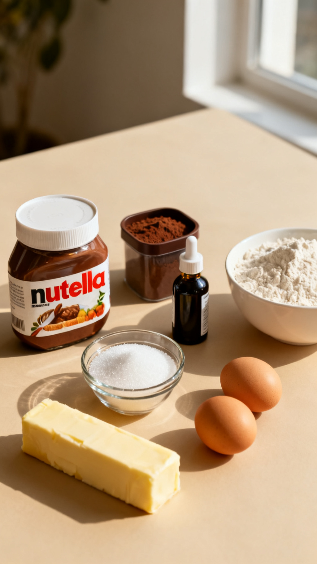 How to Make Warm Nutella Lava Cakes — ingredients