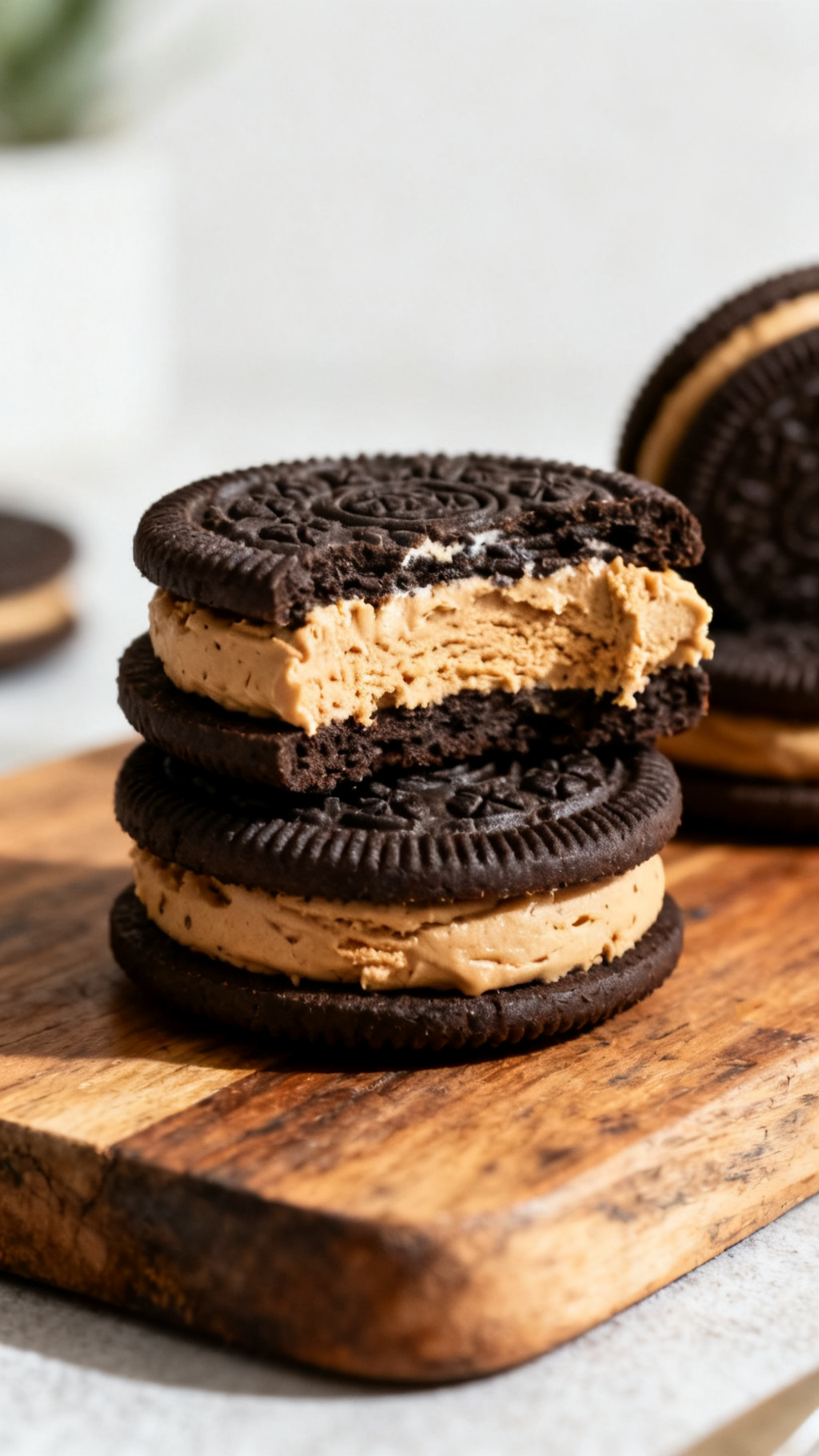 Peanut Butter Oreo Ice Cream Sandwiches – The Easiest Frozen Treat