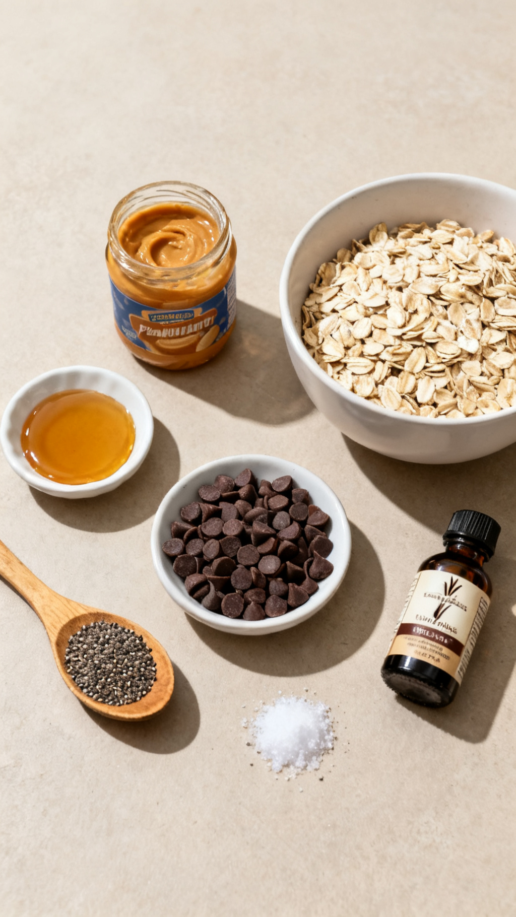 Peanut Butter Chocolate Chip Energy Bites: Like Cookie Dough, But Healthy  — ingredients