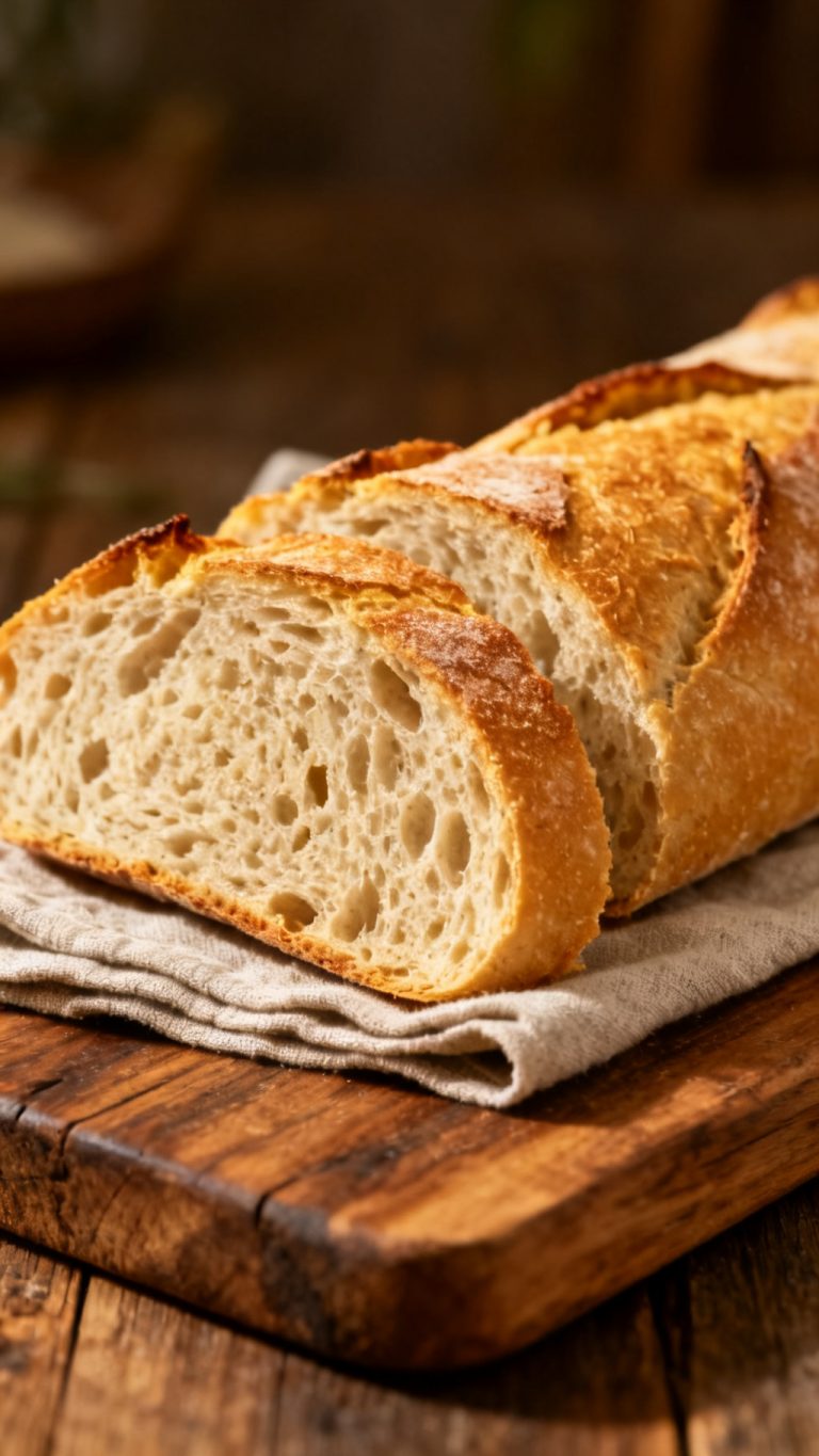 Lupin Flour Keto Baguette With Rustic Crumb