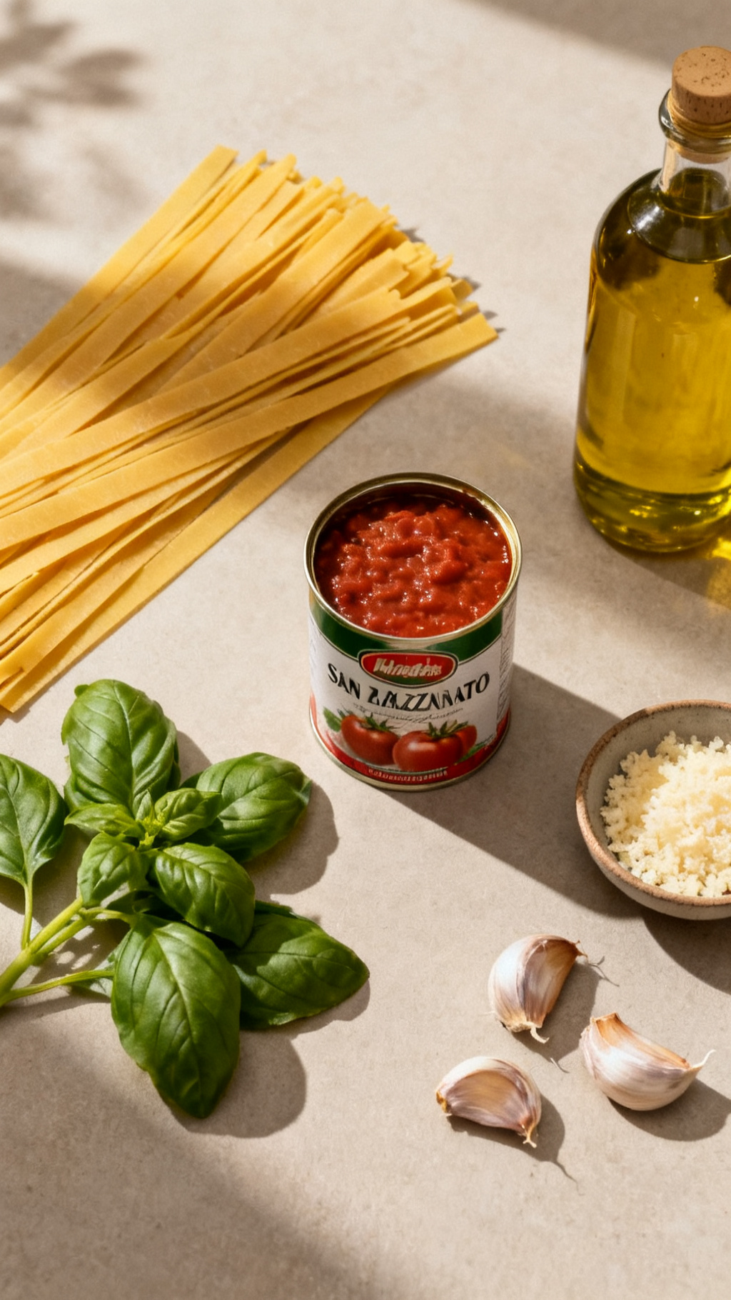 Creamy Tomato Basil Pasta That Feels Restaurant-Worthy  — ingredients