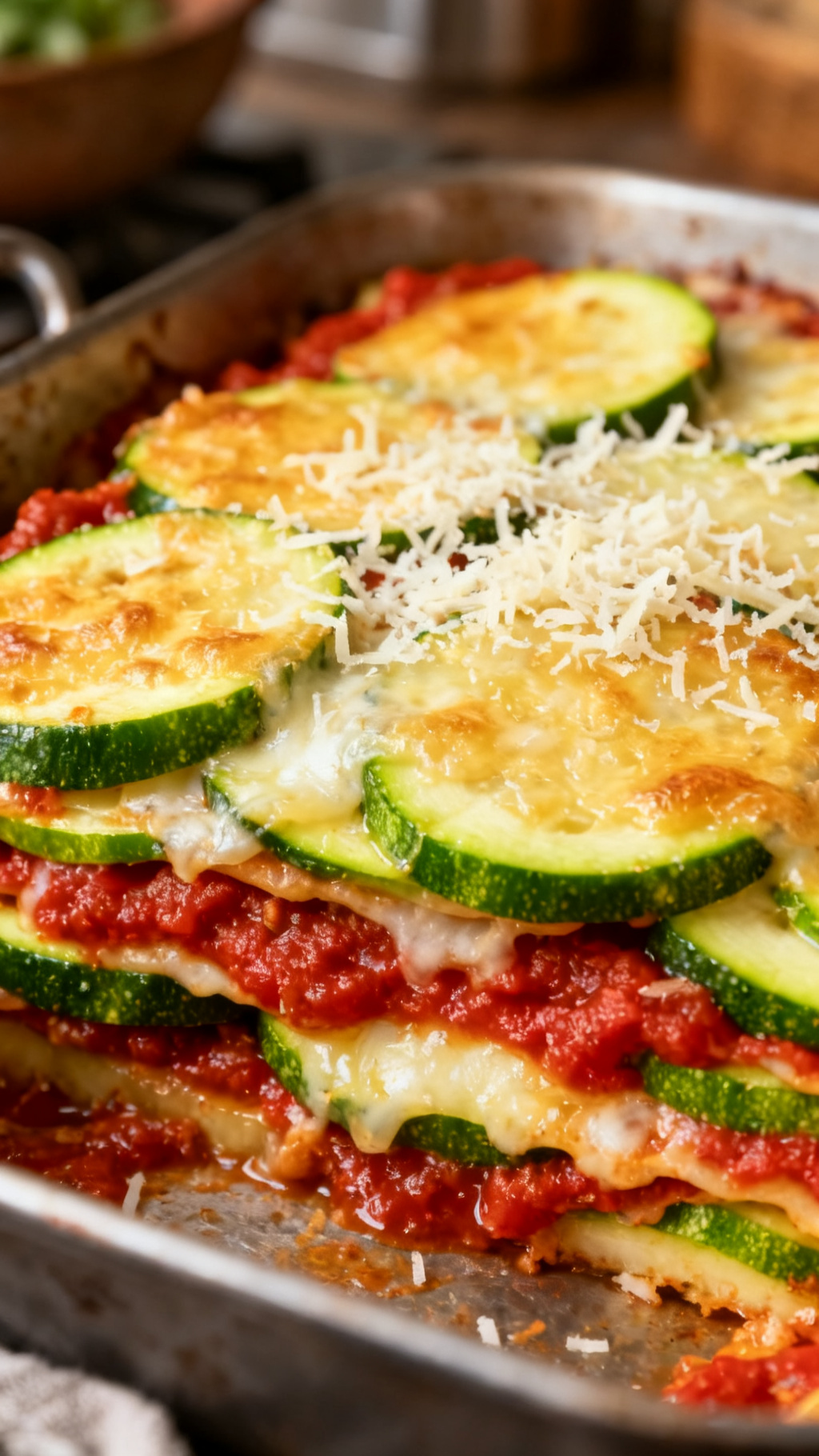 Italian Beef and Zucchini Layered Casserole