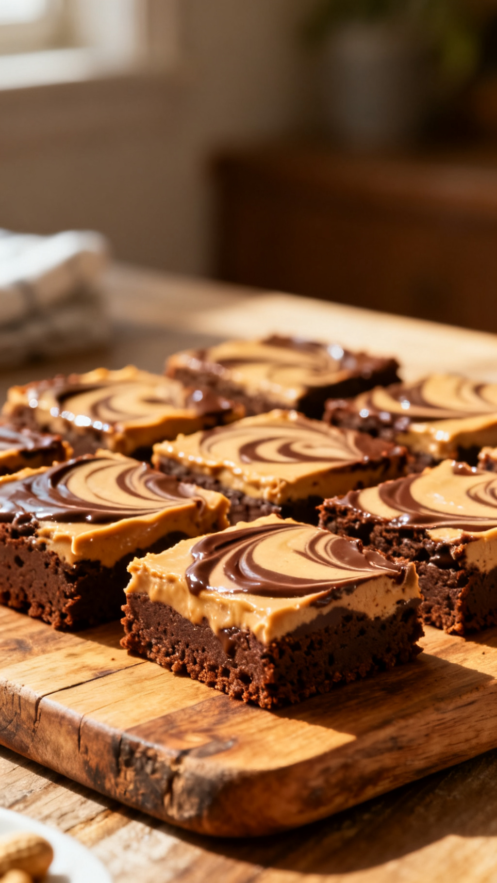 Peanut Butter & Nutella Swirl Brownies – The Ultimate Fudgy Dessert