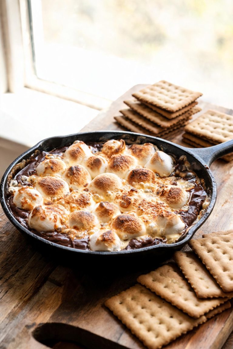3-Ingredient S’mores Dip – The Ultimate Easy Party Dessert