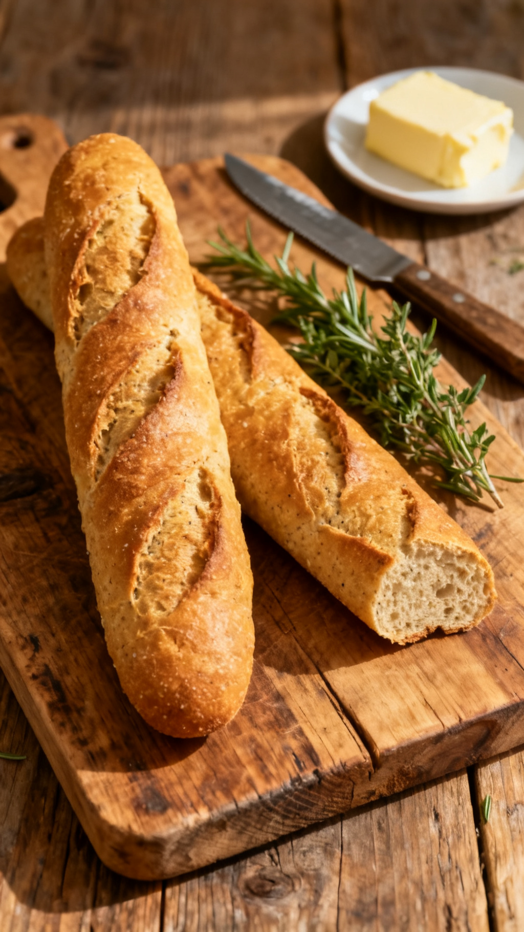 Psyllium Husk Keto Baguette With Chewy Texture