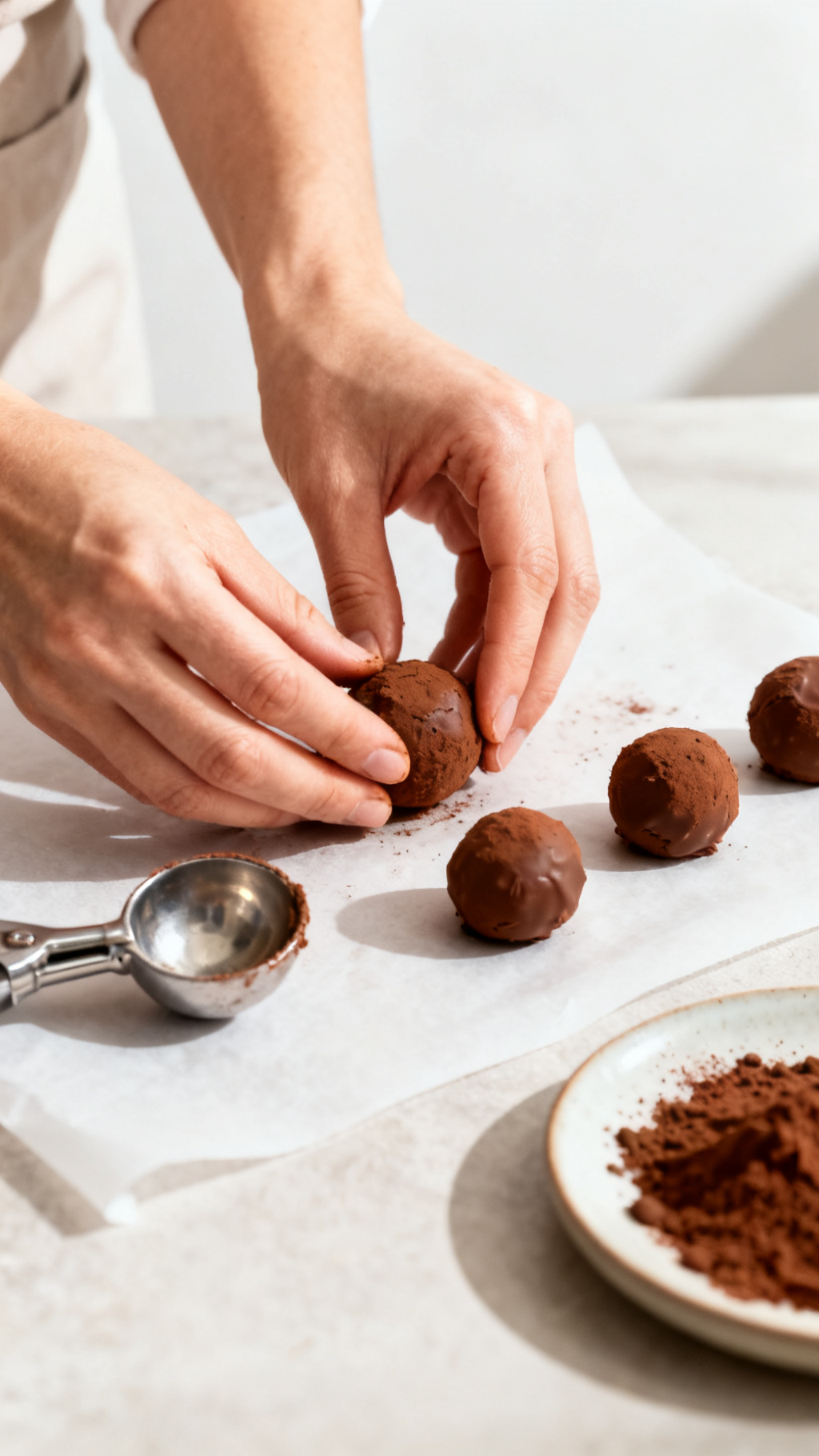 How to Make Homemade Nutella Truffles with Cocoa Powder
