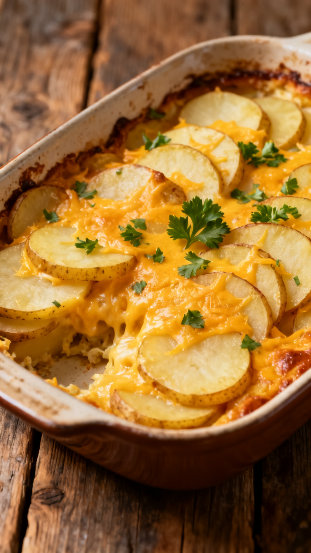 Classic Cheesy Beef and Potato Casserole