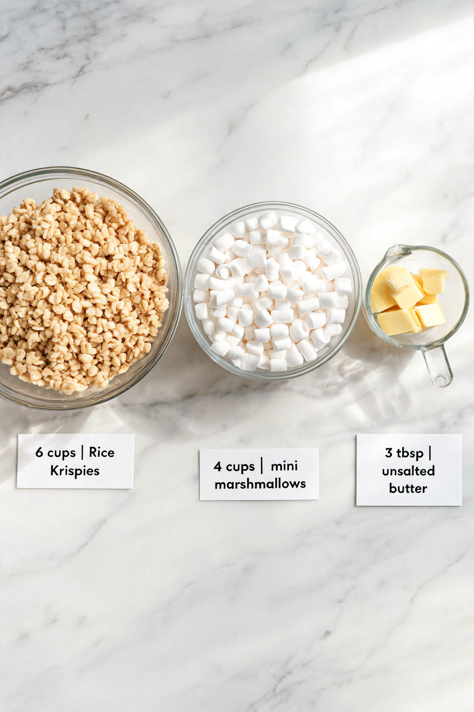 3-Ingredient Rice Krispie Treats – The Easiest No-Fuss Sweet Treat — ingredients