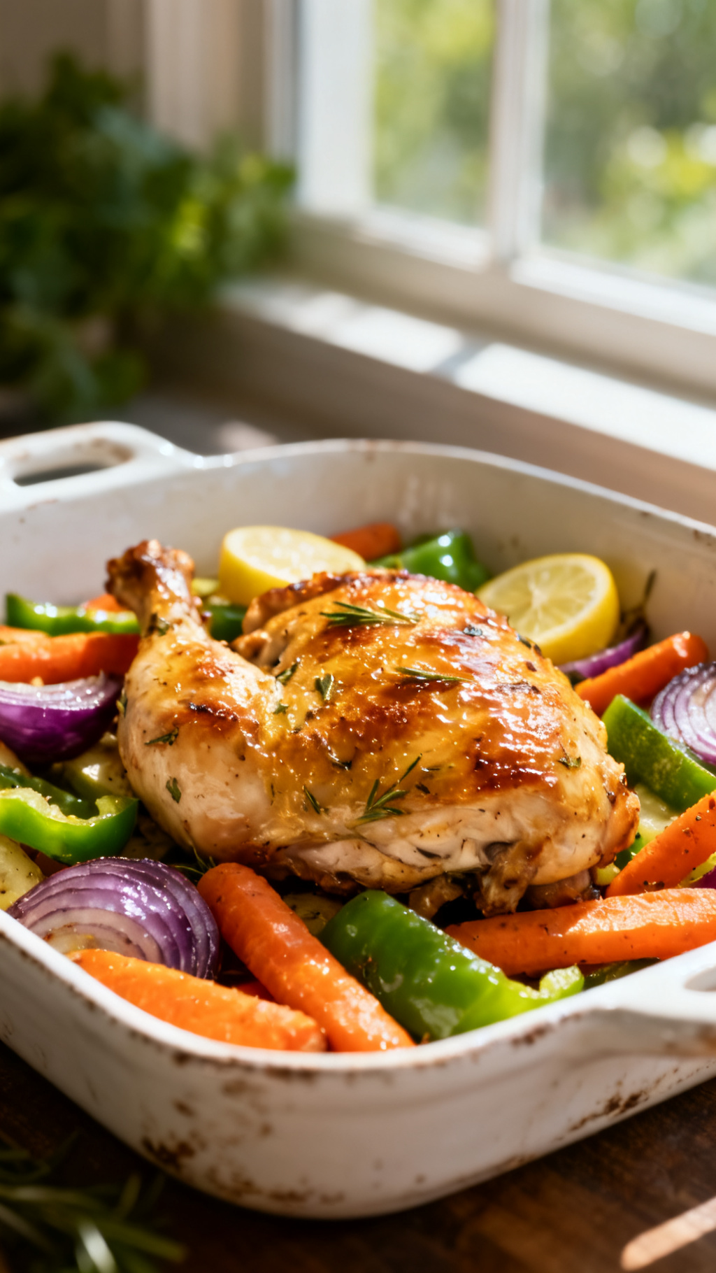 One-Pan Lemon Herb Chicken & Veggies – Fresh, Zesty & Easy to Make
