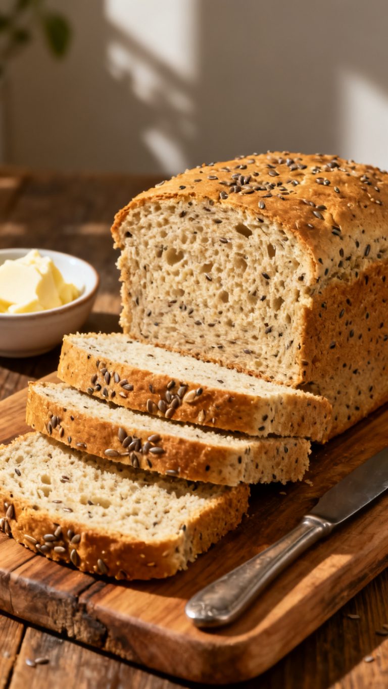 Almond Flour & Flaxseed Keto Sandwich Bread – Soft and Low-Carb