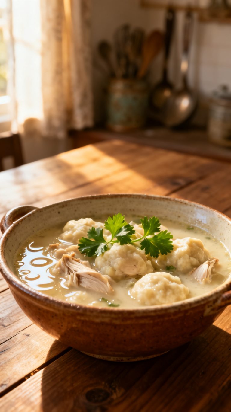 Chicken and Dumplings – Comfort Food in a Rich Creamy Broth