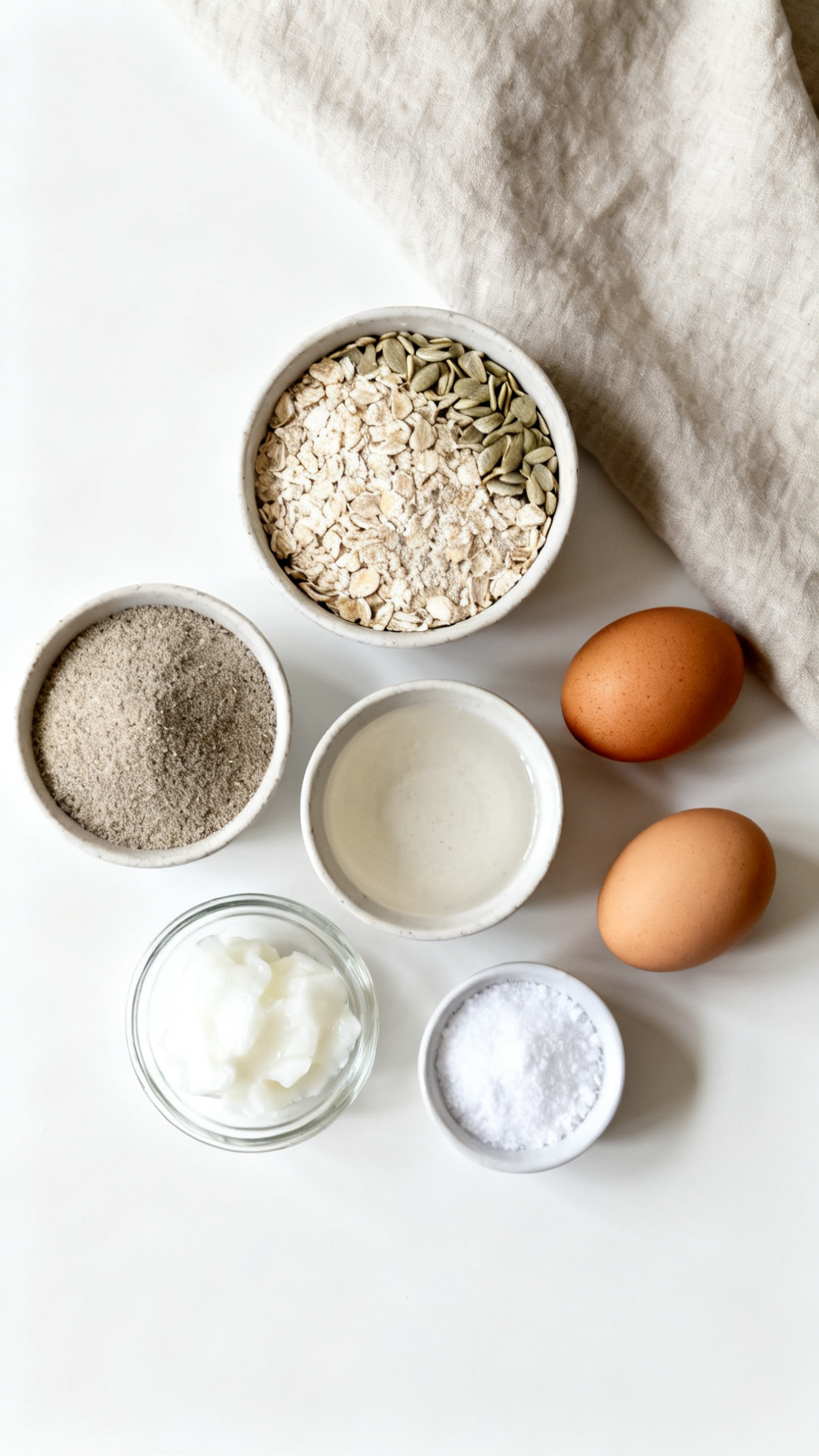 Sunflower Seed Flour Low-Carb Bread Loaf – Simple & Hearty — ingredients
