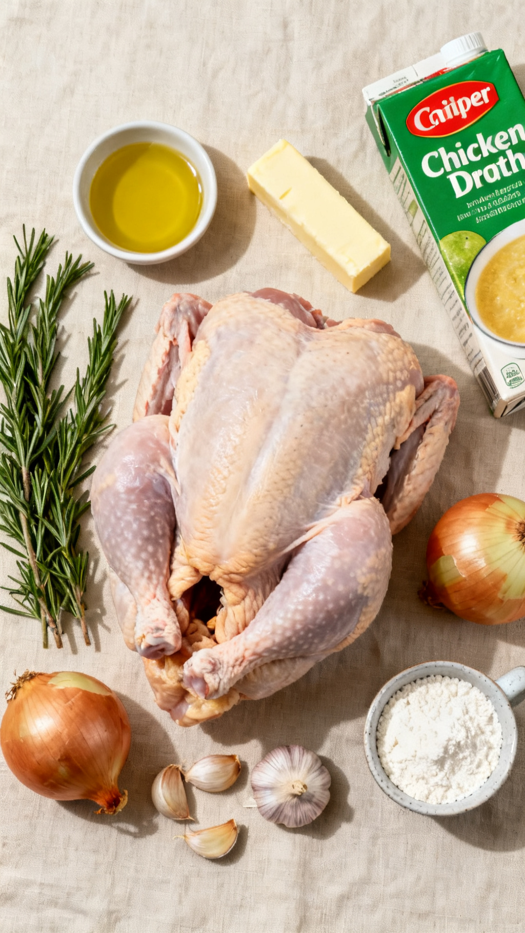 Sunday Baked Chicken with Pan Gravy – Rich Flavor and Tender Chicken — ingredients