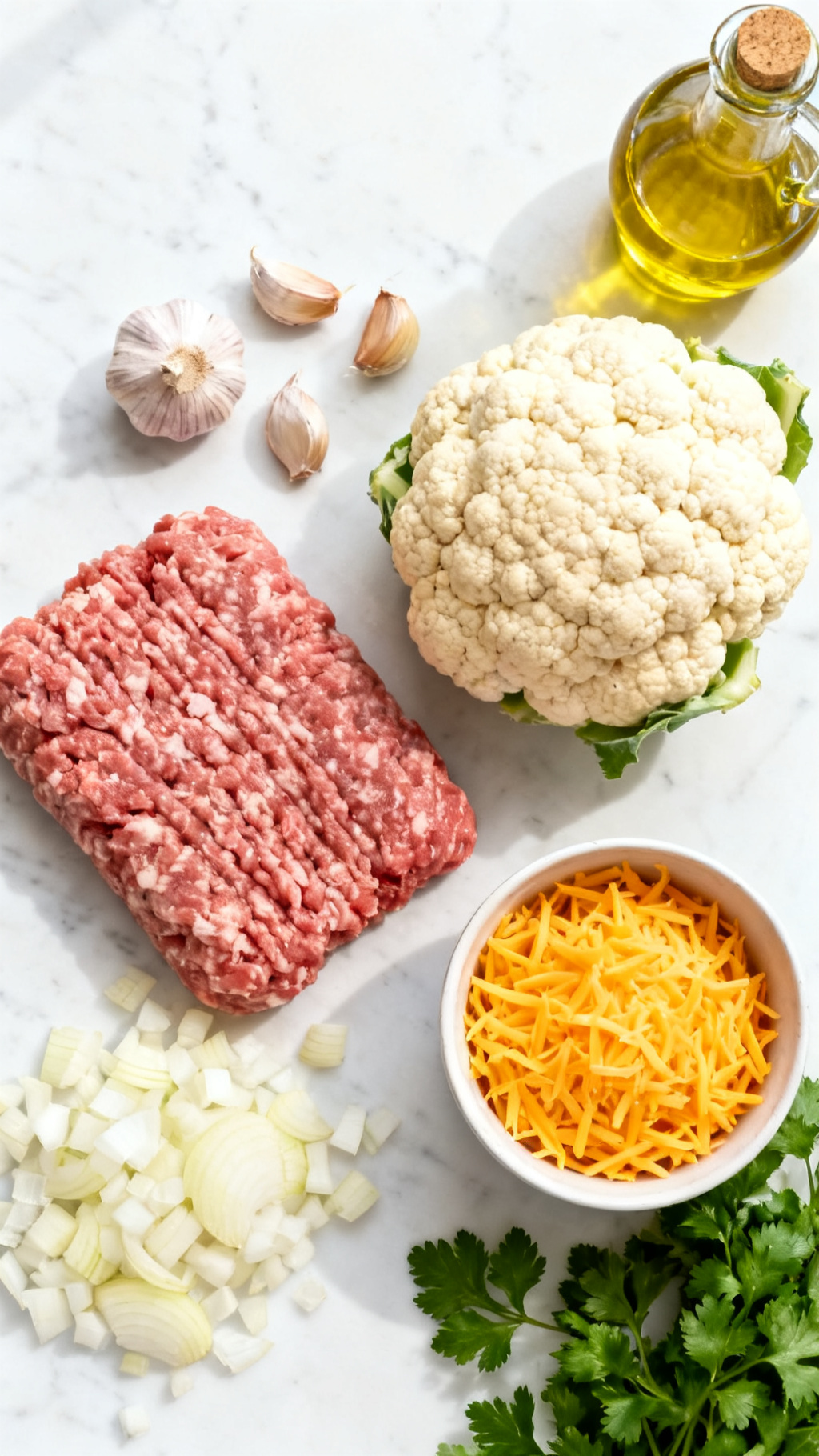 Keto Sausage & Cauliflower Skillet – A Fast, Flavor-Packed Low-Carb Meal — ingredients
