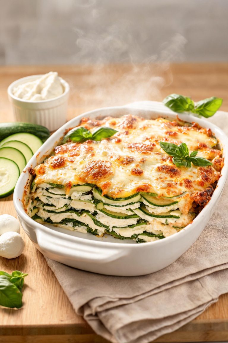 Keto Zucchini Lasagna with Ricotta and Mozzarella – Cheesy Comfort Food
